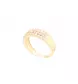 Yellow gold ring and diamonds