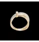 Bague lien or jaune  et diamants