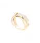 Bague lien or jaune  et diamants