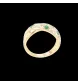 Bague or jaune émeraudes et diamants