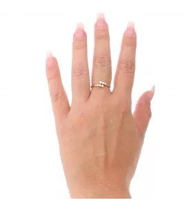 BAGUE OR JAUNE DIAMANTS