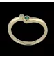 Bague or jaune Emeraude et Diamants
