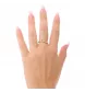 Emerald Yellow Gold Ring and Diamonds