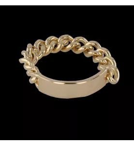 Bague style gourmette