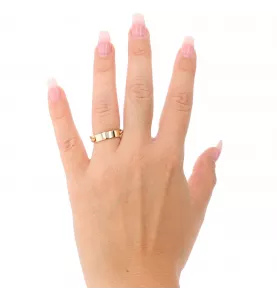 Bague style gourmette