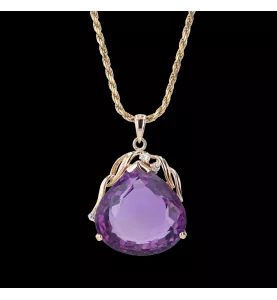 Yellow Gold Adornment 585 Amethyst