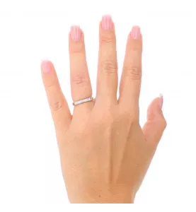 Anello in oro bianco 22 Diamanti