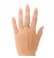 Bague Losange Or Diamants Saphirs