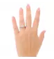 BAGUE OR GRIS DIAMANTS 0.46 CARAT