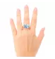 Ring aus Gelbgold Topaz T53