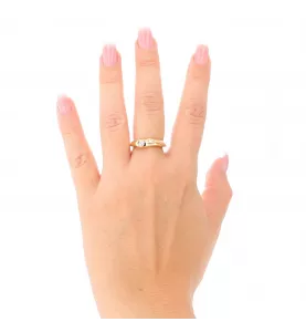 ANELLO CON DIAMANTI IN ORO GIALLO