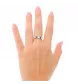 BAGUE OR GRIS DIAMANTS SAPHIRS