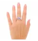 Bague Or gris Améthyste et diamants