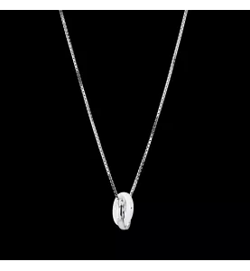 Collana Oro Grigio Doppio Anello
