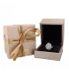 Bague opale et diamants