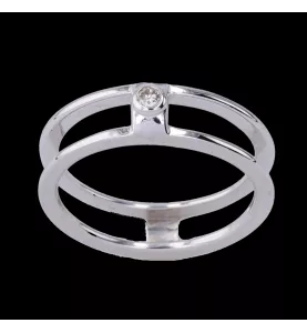 Ring aus Graugold Diamant