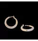 Boucles d'oreilles créoles diamants