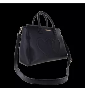 Love Moschino Sac fourre-tout avec cœur noir