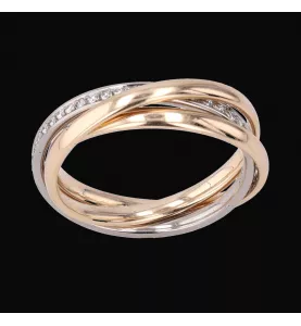 RING 3 RINGE 3 GOLDDIAMANTEN