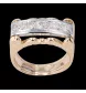 ANELLO VINTAGE 2 ORO 5 DIAMANTI