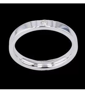 Alliance or gris diamant