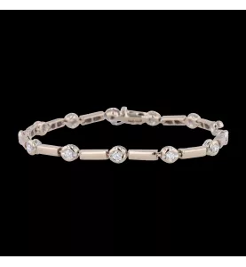 BRACCIALE IN ORO GRIGIO DIAMANTE