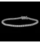 BRACELET TENNIS OR GRIS DIAMANTS 1.28 CARAT