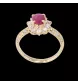 Bague Rubis et diamants