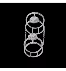 Articulated double ring