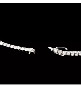 BRACELET TENNIS OR GRIS DIAMANTS