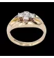 Bague en or jaune et diamants