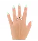 Saphirring aus Gelbgold und Diamanten