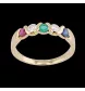 Bague or jaune Rubis Saphir Emeraude