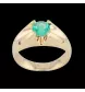 Anello in oro giallo smeraldo