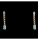 Earrings yellow gold Emerald Diamonds