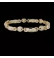 Yellow Gold Grey bracelet and diamonds