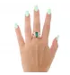 Gelbgoldring Turmalin und Diamanten