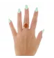 Bague or jaune et Ambre