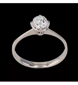 SOLITAIRE RING WHITE GOLD 0.60 CARATS