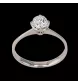 BAGUE SOLITAIRE OR GRIS 0.60 CARATS