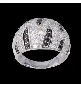 Bague Argent pierres synthétiques