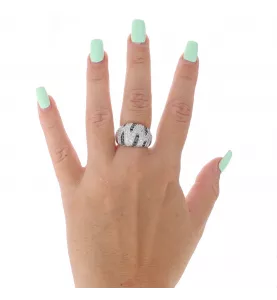 Anello Pietre sintetiche in argento