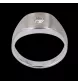 BAGUE CHEVALIERE OR GRIS