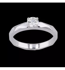 Bague solitaire 0.44 carats