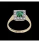Bague or jaune Diamants Tourmaline