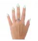 Gelbgold Ring Turmalin Diamanten
