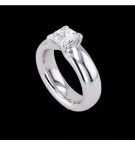 White Gold Solitaire 1.60 Carats