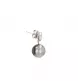 Boucles d'oreilles or gris perle grise
