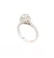 BAGUE SOLITAIRE 0.80 CARATS OR BLANC