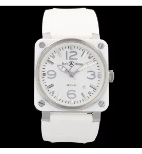 BELL & ROSS CERAMIQUE BLANCHE